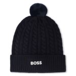 boss pompon baby muts donkerblauw bp xp i tkxm