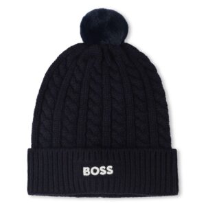 boss pompon baby muts donkerblauw bp xp i tkxm