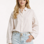 circle of trust elena gestreepte oversized blouse bp o se tarkle