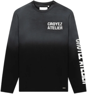 croyez sprayed atelier longsleeve t shirt black bp n eaw tlen