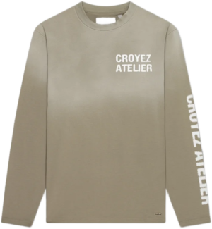 croyez sprayed atelier longsleeve t shirt dusty olive bp n eaz tlek