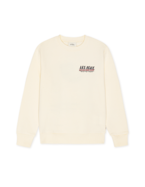 les deux record backprint sweater light ivory bp i dl tjaxbd