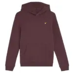 lyle scott basis logo hoodie z burgundy bp on eit tliesi