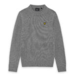 lyle scott crew neck jumper t mid grey marl bp ol ege tlgpao
