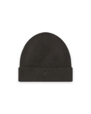 lyle scott tonal logo beanie w gunmetal bp oi egr tlgpvz