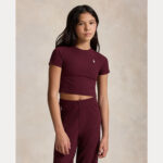 ralph lauren rib cropped t shirt bp ie ei tlmd