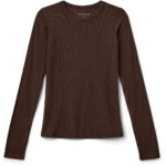sofie schnoor petricia rib longsleeve brown fudge bp g ed tlmcz