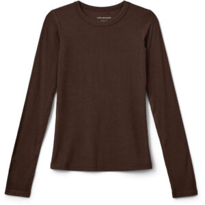 sofie schnoor petricia rib longsleeve brown fudge bp g ed tlmcz
