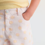 the new society smiley denim short smiley print bp a s tjn