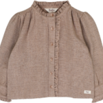 baje phila woven blouse taupe bp az den tiobu