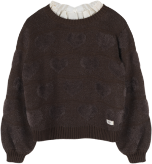 baje soho heart trui brown dark bp bn ezb tnennt