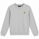lyle scott basis logo sweater w grey fog bp om eww tmjgd