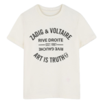 zadig voltaire art is truth logo t shirt n bp eh ea tmspi